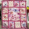 I Am Always With You Dragonfly Quilt  Quilt